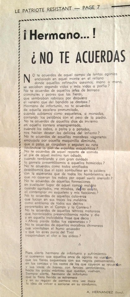 Hermano ¿No te acuerdas?