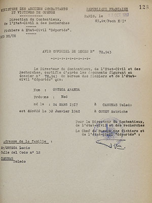 Emiliano Yuste, Noé Ortega y Pedro Gallego. Los tres de Camuñas