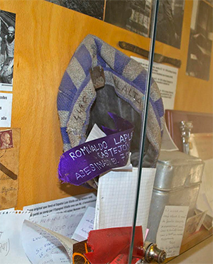 La gorra de Lluís Vilalta, deportado a Mauthausen, fue cedida por su esposa Simone al Museo del campo.
